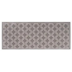 Trellis Grey 2 ft. x 5 ft. Accent Rug by TrafficMaster