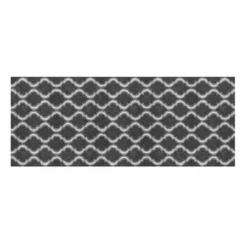 Trellis Grey 2 ft. x 5 ft. Accent Rug by TrafficMaster