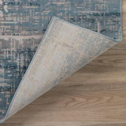 Apollo 5 Indigo 1 ft. 6 in. x 2 ft. 5 in. Distressed Crosshatch Indoor Area Rug by Addison Rugs -Deals Flooring Luxe Store indigo addison rugs area rugs hdap5in20x30 66 1000