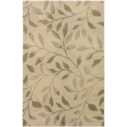 Ascot 21 Diamond Floral Ivory 8 ft. x 10 ft. Area Rug by Addison Rugs