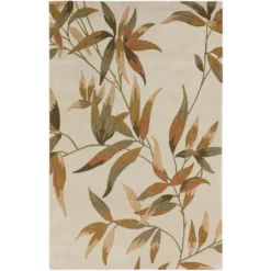 Ascot 4 Bombay Floral Ivory 5 ft. x 7 ft. 9 in. Area Rug by Addison Rugs