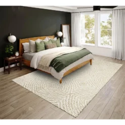 Evolve Ivory 9 ft. x 12 ft. Geometric Area Rug by Addison Rugs -Deals Flooring Luxe Store ivory addison rugs area rugs hdee3iv9x12 31 1000