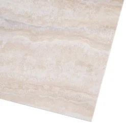 Light Grey 12 in. x 24 in. Travertine Peel and Stick Vinyl Tile Flooring (20 sq. ft. / case) by TrafficMaster 12 Light Grey 12 in. x 24 in. Travertine Peel and Stick Vinyl Tile Flooring (20 sq. ft. / case) by TrafficMaster -Deals Flooring Luxe Store light grey travertine trafficmaster vinyl tile 221924u 1d 1000