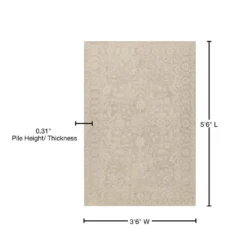 Delano 4 Linen 3 ft. 6 in. x 5 ft. 6 in. Area Rug by Addison Rugs -Deals Flooring Luxe Store linen addison rugs area rugs hddl4li4x6 76 1000