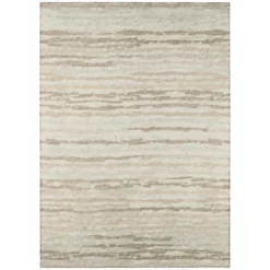 Evolve Linen 8 ft. x 10 ft. Stripe Area Rug by Addison Rugs