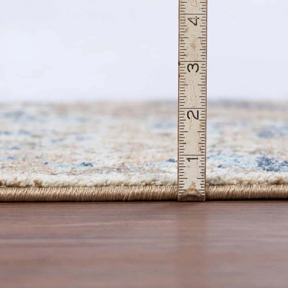 Provincial 7 Linen 7 ft. 10 in. x 10 ft. 7 in. Medallion Persian Area Rug by Addison Rugs 10 Provincial 7 Linen 7 ft. 10 in. x 10 ft. 7 in. Medallion Persian Area Rug by Addison Rugs - Image 8