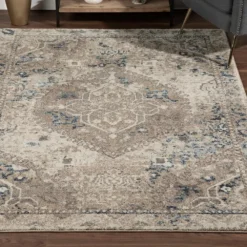 Provincial 7 Linen 7 ft. 10 in. x 10 ft. 7 in. Medallion Persian Area Rug by Addison Rugs 25 Provincial 7 Linen 7 ft. 10 in. x 10 ft. 7 in. Medallion Persian Area Rug by Addison Rugs -Deals Flooring Luxe Store linen addison rugs area rugs hdpc7li8x11 31 1000