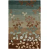 Ascot 1 Striped Floral Mocha 8 ft. x 10 ft. Area Rug by Addison Rugs -Deals Flooring Luxe Store mocha addison rugs area rugs hdas1mo8x10 64 1000