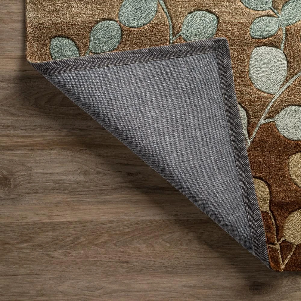 Ascot 1 Striped Floral Mocha 8 ft. x 10 ft. Area Rug by Addison Rugs 5 Ascot 1 Striped Floral Mocha 8 ft. x 10 ft. Area Rug by Addison Rugs - Image 3