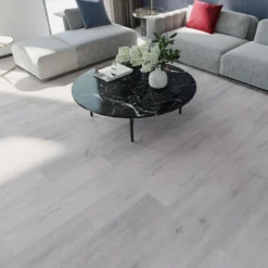 SPC 7-/16 in. W Mont-Orford Gray Oak Waterproof Click-Lock Luxury Vinyl Plank Flooring (28.84 sq. ft./Case) by TrafficMaster -Deals Flooring Luxe Store mont orford gray oak trafficmaster vinyl plank flooring tm2106 4f 1000