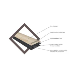 Moonstone 5.98 in. W Click lock Rigid Core Click Lock Luxury Vinyl Plank Flooring (23.95 sq. ft./case) by TrafficMaster -Deals Flooring Luxe Store moonstone trafficmaster vinyl plank flooring vtrhdnight6x36 44 1000