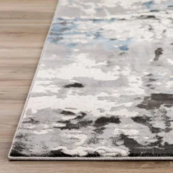 Apollo Grey 2 ft.3 in. x 7 ft.5 in. Abstract Polypropylene Runner Rug by Addison Rugs -Deals Flooring Luxe Store multi addison rugs area rugs hdap2mu2x7 44 1000