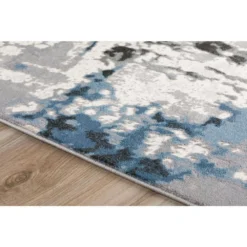 Apollo Grey 2 ft.3 in. x 7 ft.5 in. Abstract Polypropylene Runner Rug by Addison Rugs -Deals Flooring Luxe Store multi addison rugs area rugs hdap2mu2x7 4f 1000