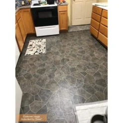 Natural Paver Residential Vinyl Sheet Flooring 12ft. Wide x Cut to Length by TrafficMaster 16 Natural Paver Residential Vinyl Sheet Flooring 12ft. Wide x Cut to Length by TrafficMaster -Deals Flooring Luxe Store natural paver trafficmaster vinyl sheet flooring u6910 284c997g144 40 1000