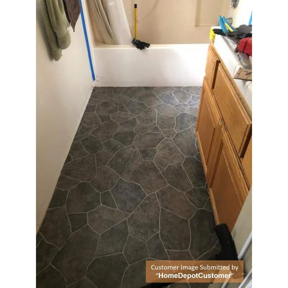 Natural Paver Residential Vinyl Sheet Flooring 12ft. Wide x Cut to Length by TrafficMaster 14 Natural Paver Residential Vinyl Sheet Flooring 12ft. Wide x Cut to Length by TrafficMaster - Image 12