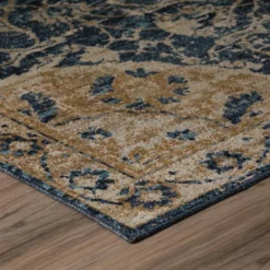 Fergus 3 Navy 2 ft. 3 in. x 7 ft. 5 in. Runner Rug by Addison Rugs -Deals Flooring Luxe Store navy addison rugs area rugs hdfg3na2x7 4f 1000