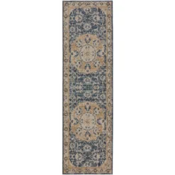 Fergus 3 Navy 2 ft. 3 in. x 7 ft. 5 in. Runner Rug by Addison Rugs