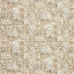 Neutral Square Slate Stone Residential Vinyl Sheet Flooring 12ft. Wide x Cut to Length by TrafficMaster