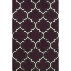 Tantamount 3 Morrocan Trellis Plum 9 ft. x 13 ft. Area Rug by Addison Rugs