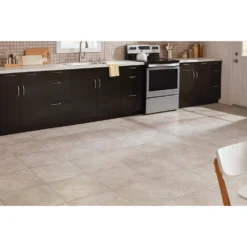 Portland Stone Gray 18 in. x 18 in. Glazed Ceramic Floor and Wall Tile (17.44 sq. ft. / case) by TrafficMaster -Deals Flooring Luxe Store portland stone gray trafficmaster ceramic tile ulmk18181pv 44 1000