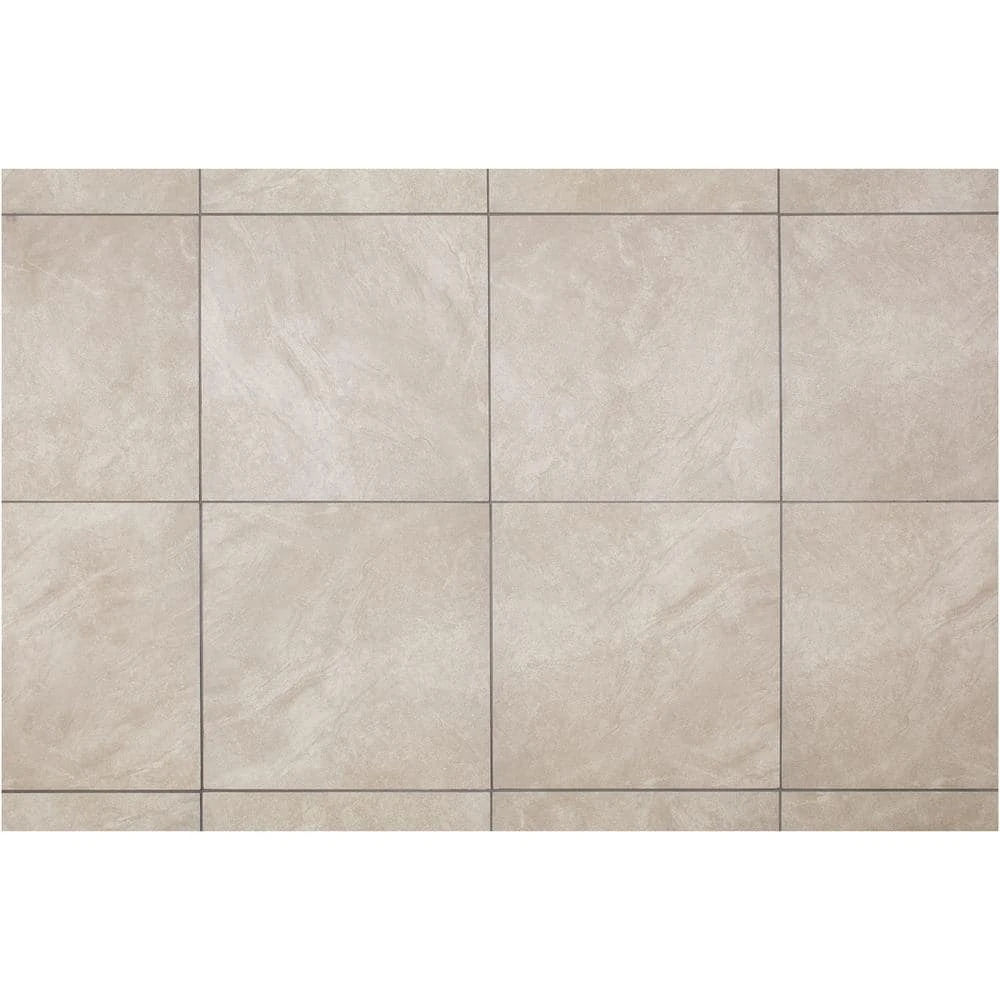 Portland Stone Gray 18 in. x 18 in. Glazed Ceramic Floor and Wall Tile (348.8 sq. ft. / pallet) by TrafficMaster 10 Portland Stone Gray 18 in. x 18 in. Glazed Ceramic Floor and Wall Tile (348.8 sq. ft. / pallet) by TrafficMaster - Image 8
