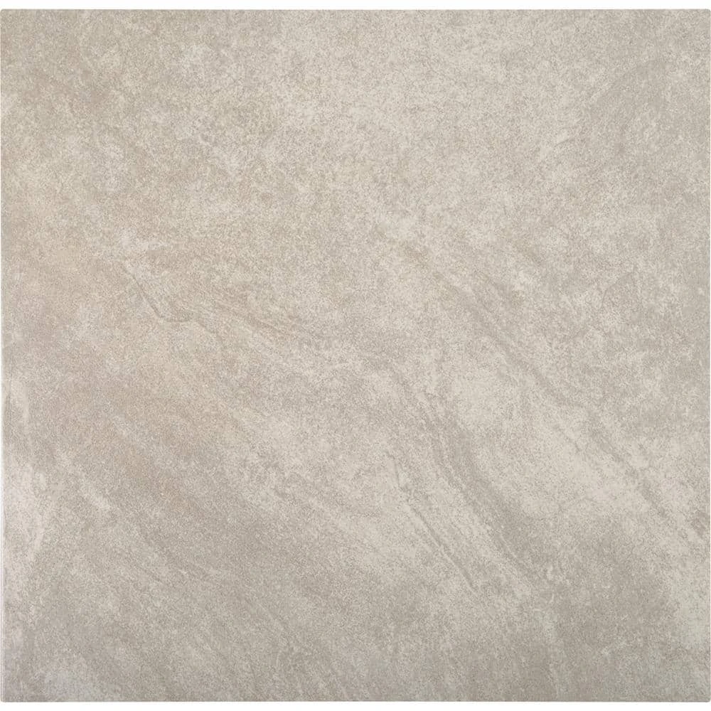 Portland Stone Gray 18 in. x 18 in. Glazed Ceramic Floor and Wall Tile (348.8 sq. ft. / pallet) by TrafficMaster 9 Portland Stone Gray 18 in. x 18 in. Glazed Ceramic Floor and Wall Tile (348.8 sq. ft. / pallet) by TrafficMaster - Image 7