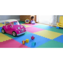 Primary Pastel 24 in. x 24 in. x 0.47 in. Foam Playroom Floor Tiles (4 Tiles/Pack) (16 sq. ft.) by TrafficMaster -Deals Flooring Luxe Store primary pastel trafficmaster gym floor tiles 24121hdus 76 1000