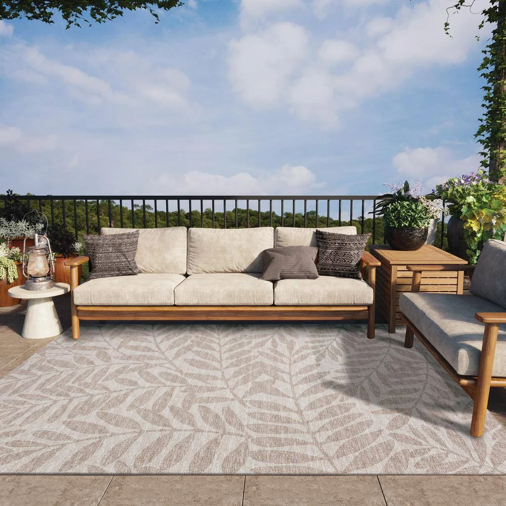 Modena Putty 9 ft. x 12 ft. Floral Area Rug by Addison Rugs 11 Modena Putty 9 ft. x 12 ft. Floral Area Rug by Addison Rugs - Image 9