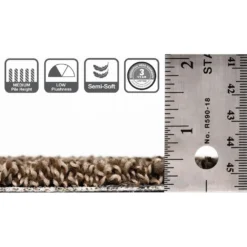 Field Day Brown Residential 18 in. x 18 Peel and Stick Carpet Tile (10 Tiles/Case) 22.50 sq. ft. by TrafficMaster -Deals Flooring Luxe Store rollins trafficmaster carpet tile ht001 5832 1818 66 1000