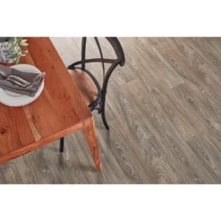 Scorched Walnut Grey Wood Residential Vinyl Sheet Flooring 12ft. Wide x Cut to Length by TrafficMaster -Deals Flooring Luxe Store scorched walnut grey trafficmaster vinyl sheet flooring c9450407c895p14 1d 1000