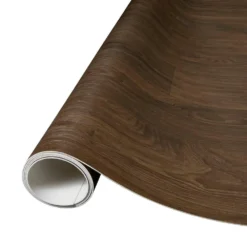 Scorched Walnut Natural Wood Residential Vinyl Sheet Flooring 12ft. Wide x Cut to Length by TrafficMaster -Deals Flooring Luxe Store scorched walnut natural trafficmaster vinyl sheet flooring u9450 407c844p144 44 1000