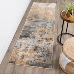 Gentry 19 Silver 2 Ft. 3 In. x 7 Ft. 5 In. Abstract Area Rug by Addison Rugs -Deals Flooring Luxe Store silver addison rugs area rugs hdge19si2x7 31 1000