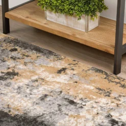 Gentry 19 Silver 2 Ft. 3 In. x 7 Ft. 5 In. Abstract Area Rug by Addison Rugs -Deals Flooring Luxe Store silver addison rugs area rugs hdge19si2x7 40 1000