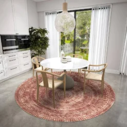 Modena Spice 8 ft. x 8 ft. Round Medallion Area Rug by Addison Rugs -Deals Flooring Luxe Store spice addison rugs area rugs hdmo7si8ro 31 1000