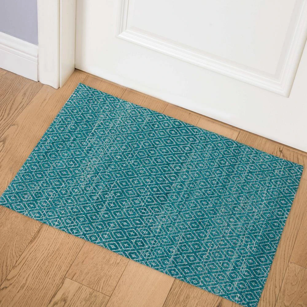 Cruz 1 Teal 2 ft. x 3 ft. Area Rug by Addison Rugs 13 Cruz 1 Teal 2 ft. x 3 ft. Area Rug by Addison Rugs - Image 11