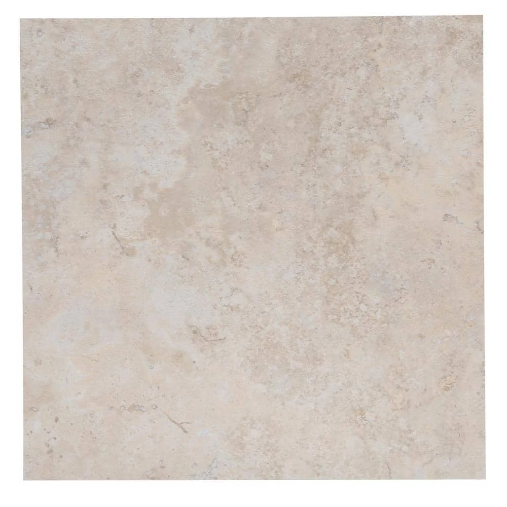 Travertine 12 in. x 12 in. Peel and Stick Vinyl Tile (30 sq. ft. / case) by TrafficMaster 10 Travertine 12 in. x 12 in. Peel and Stick Vinyl Tile (30 sq. ft. / case) by TrafficMaster - Image 8