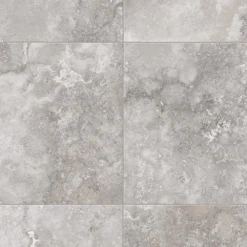 Travertine Grey Stone Residential Vinyl Sheet Flooring 12ft. Wide x Cut to Length by TrafficMaster
