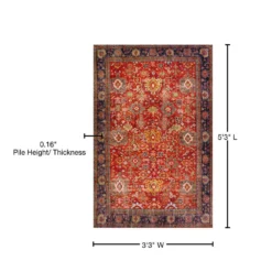 Athena 5 Tuscan 3 ft. 3 in. x 5 ft. 3 in. Area Rug by Addison Rugs 14 Athena 5 Tuscan 3 ft. 3 in. x 5 ft. 3 in. Area Rug by Addison Rugs -Deals Flooring Luxe Store tuscan addison rugs area rugs hdat5tu3x5 76 1000